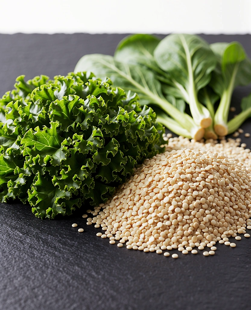 Friss alapanyagok és textúrák